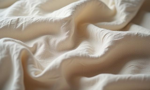 Luxurious woven fabric with a subtle nature-inspired pattern